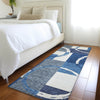 Piper Looms Mayfield Geometric AMF943 Blue Machine Washable Area Rug Runner Lifestyle Image Feature