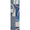 Piper Looms Mayfield Geometric AMF943 Blue Machine Washable Area Rug Runner Main Image