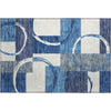 Piper Looms Mayfield Geometric AMF943 Blue Machine Washable Area Rug Scatter Main Image
