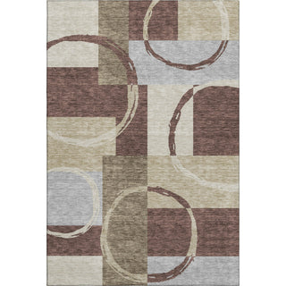 Piper Looms Mayfield Geometric AMF943 Brown Machine Washable Area Rug main image