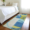 Piper Looms Mayfield Geometric AMF943 Denim Machine Washable Area Rug Runner Lifestyle Image Feature