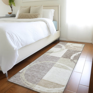 Piper Looms Mayfield Geometric AMF943 Ivory Machine Washable Area Rug Runner Lifestyle Image Feature