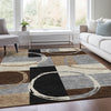 Piper Looms Mayfield Geometric AMF943 Pewter Machine Washable Area Rug Lifestyle Image Feature