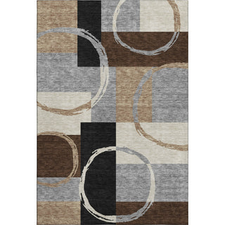 Piper Looms Mayfield Geometric AMF943 Pewter Machine Washable Area Rug main image