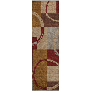 Piper Looms Mayfield Geometric AMF943 Wheat Machine Washable Area Rug Runner Main Image