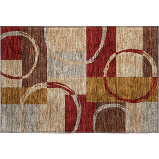 Piper Looms Mayfield Geometric AMF943 Wheat Machine Washable Area Rug Scatter Main Image