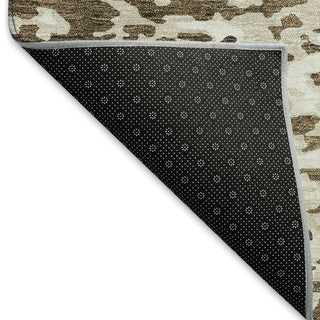 Piper Looms Mayfield Abstract AMF944 Brown Machine Washable Area Rug Backing Image