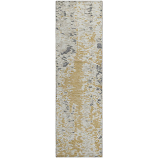 Piper Looms Mayfield Abstract AMF944 Gold Machine Washable Area Rug Runner Main Image