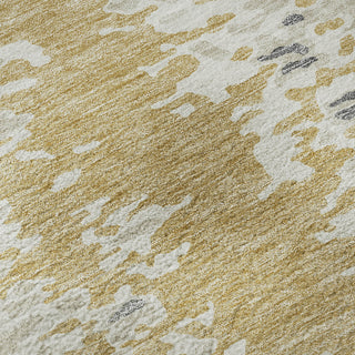 Piper Looms Mayfield Abstract AMF944 Gold Machine Washable Area Rug Swatch Image