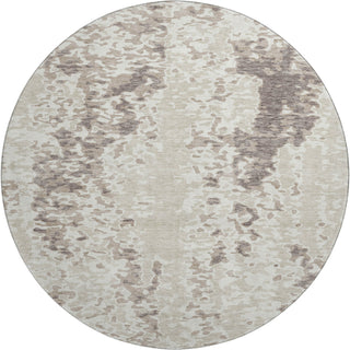 Piper Looms Mayfield Abstract AMF944 Ivory Machine Washable Area Rug Round Main Image