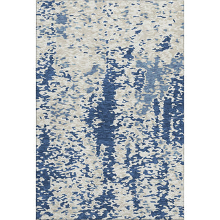 Piper Looms Mayfield Abstract AMF944 Navy Machine Washable Area Rug main image