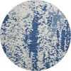 Piper Looms Mayfield Abstract AMF944 Navy Machine Washable Area Rug Round Main Image
