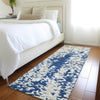 Piper Looms Mayfield Abstract AMF944 Navy Machine Washable Area Rug Runner Lifestyle Image Feature
