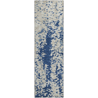 Piper Looms Mayfield Abstract AMF944 Navy Machine Washable Area Rug Runner Main Image