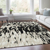 Piper Looms Mayfield Abstract AMF945 Black Machine Washable Area Rug Lifestyle Image Feature