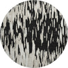 Piper Looms Mayfield Abstract AMF945 Black Machine Washable Area Rug Round Main Image