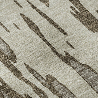 Piper Looms Mayfield Abstract AMF945 Brown Machine Washable Area Rug Swatch Image