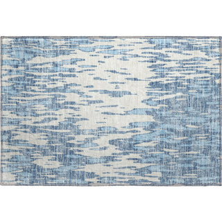 Piper Looms Mayfield Abstract AMF945 Denim Machine Washable Area Rug Scatter Main Image