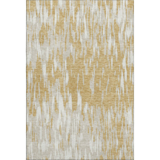 Piper Looms Mayfield Abstract AMF945 Gold Machine Washable Area Rug main image