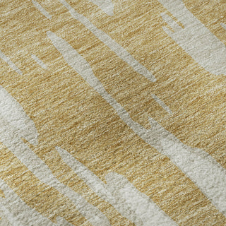 Piper Looms Mayfield Abstract AMF945 Gold Machine Washable Area Rug Swatch Image