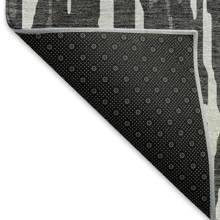 Piper Looms Mayfield Abstract AMF945 Gray Machine Washable Area Rug Backing Image