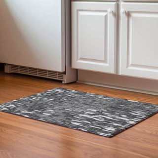 Piper Looms Mayfield Abstract AMF945 Gray Machine Washable Area Rug Scatter Lifestyle Image Feature