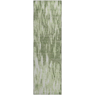 Piper Looms Mayfield Abstract AMF945 Green Machine Washable Area Rug Runner Main Image
