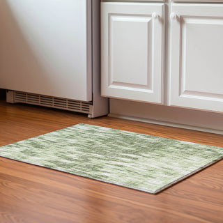 Piper Looms Mayfield Abstract AMF945 Green Machine Washable Area Rug Scatter Lifestyle Image Feature
