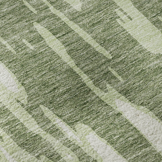 Piper Looms Mayfield Abstract AMF945 Green Machine Washable Area Rug Swatch Image