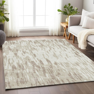 Piper Looms Mayfield Abstract AMF945 Ivory Machine Washable Area Rug Lifestyle Image Feature