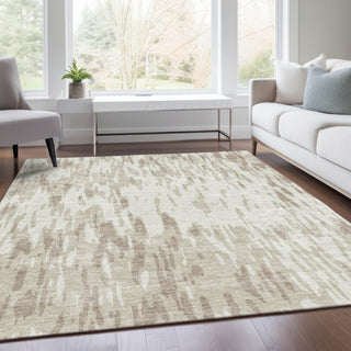 Piper Looms Mayfield Abstract AMF945 Ivory Machine Washable Area Rug Lifestyle Image Feature