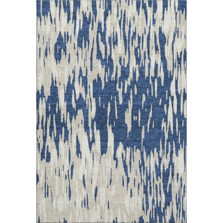 Piper Looms Mayfield Abstract AMF945 Navy Machine Washable Area Rug main image