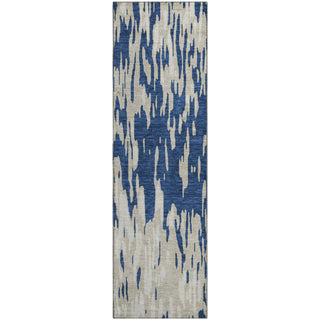 Piper Looms Mayfield Abstract AMF945 Navy Machine Washable Area Rug Runner Main Image