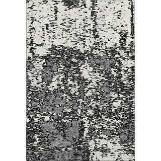 Piper Looms Mayfield Abstract AMF946 Black Machine Washable Area Rug main image