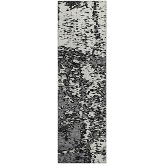 Piper Looms Mayfield Abstract AMF946 Black Machine Washable Area Rug Runner Main Image