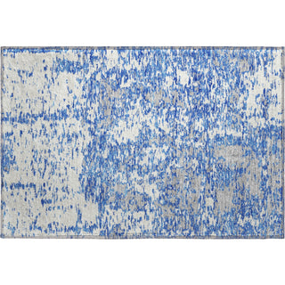 Piper Looms Mayfield Abstract AMF946 Blue Machine Washable Area Rug Scatter Main Image
