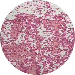 Piper Looms Mayfield Abstract AMF946 Blush Machine Washable Area Rug Round Main Image