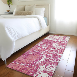 Piper Looms Mayfield Abstract AMF946 Blush Machine Washable Area Rug Runner Lifestyle Image Feature