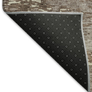 Piper Looms Mayfield Abstract AMF946 Brown Machine Washable Area Rug Backing Image