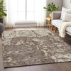 Piper Looms Mayfield Abstract AMF946 Brown Machine Washable Area Rug Lifestyle Image Feature