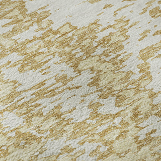Piper Looms Mayfield Abstract AMF946 Gold Machine Washable Area Rug Swatch Image