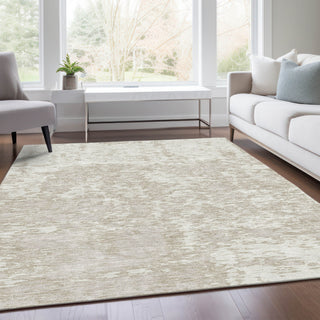 Piper Looms Mayfield Abstract AMF946 Ivory Machine Washable Area Rug Lifestyle Image Feature