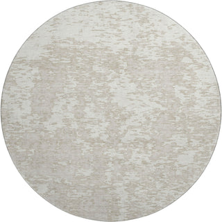 Piper Looms Mayfield Abstract AMF946 Ivory Machine Washable Area Rug Round Main Image