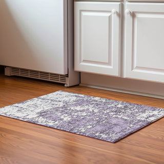 Piper Looms Mayfield Abstract AMF946 Lavender Machine Washable Area Rug Scatter Lifestyle Image Feature