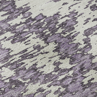 Piper Looms Mayfield Abstract AMF946 Lavender Machine Washable Area Rug Swatch Image