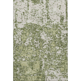 Piper Looms Mayfield Abstract AMF946 Olive Machine Washable Area Rug main image