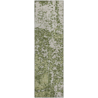 Piper Looms Mayfield Abstract AMF946 Olive Machine Washable Area Rug Runner Main Image