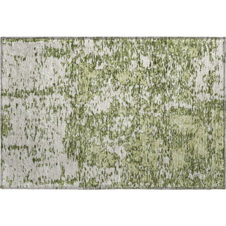 Piper Looms Mayfield Abstract AMF946 Olive Machine Washable Area Rug Scatter Main Image