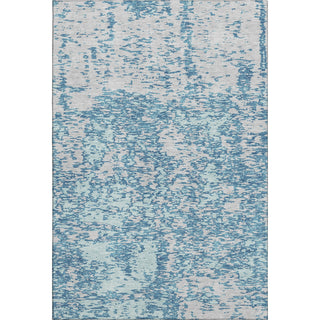 Piper Looms Mayfield Abstract AMF946 Teal Machine Washable Area Rug main image