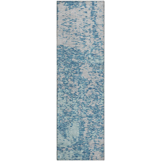 Piper Looms Mayfield Abstract AMF946 Teal Machine Washable Area Rug Runner Main Image